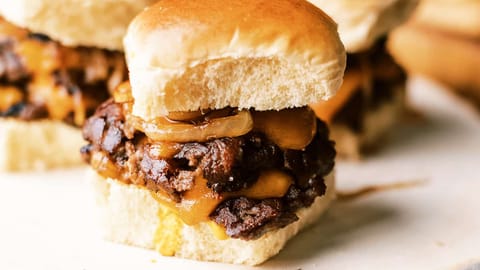 Grilled Smash Burgers with Caramelized Onions - Vindulge