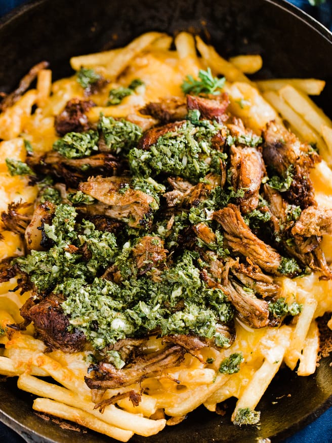 Chimichurri Loaded Steak Fries - Grill Nation- Beef Recipes