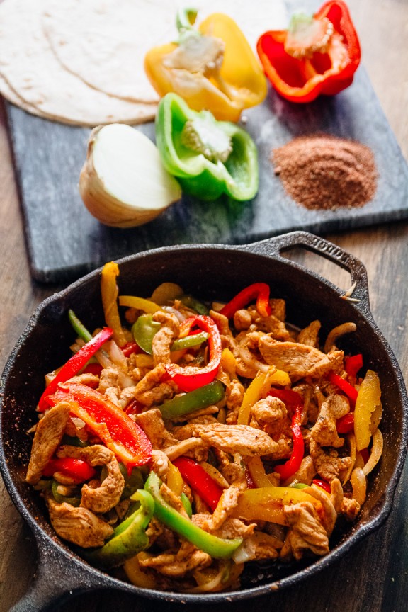 Spicy Chicken Fajitas - Dad With A Pan