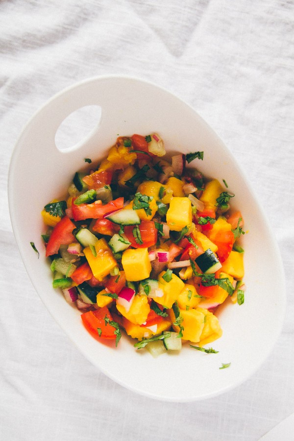 Cucumber Mango Salsa - Dad With A Pan