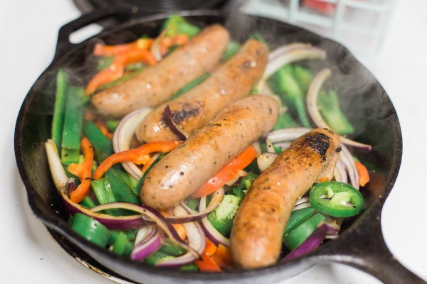 Vegetable Sausage And Egg Scramble - Dad With A Pan