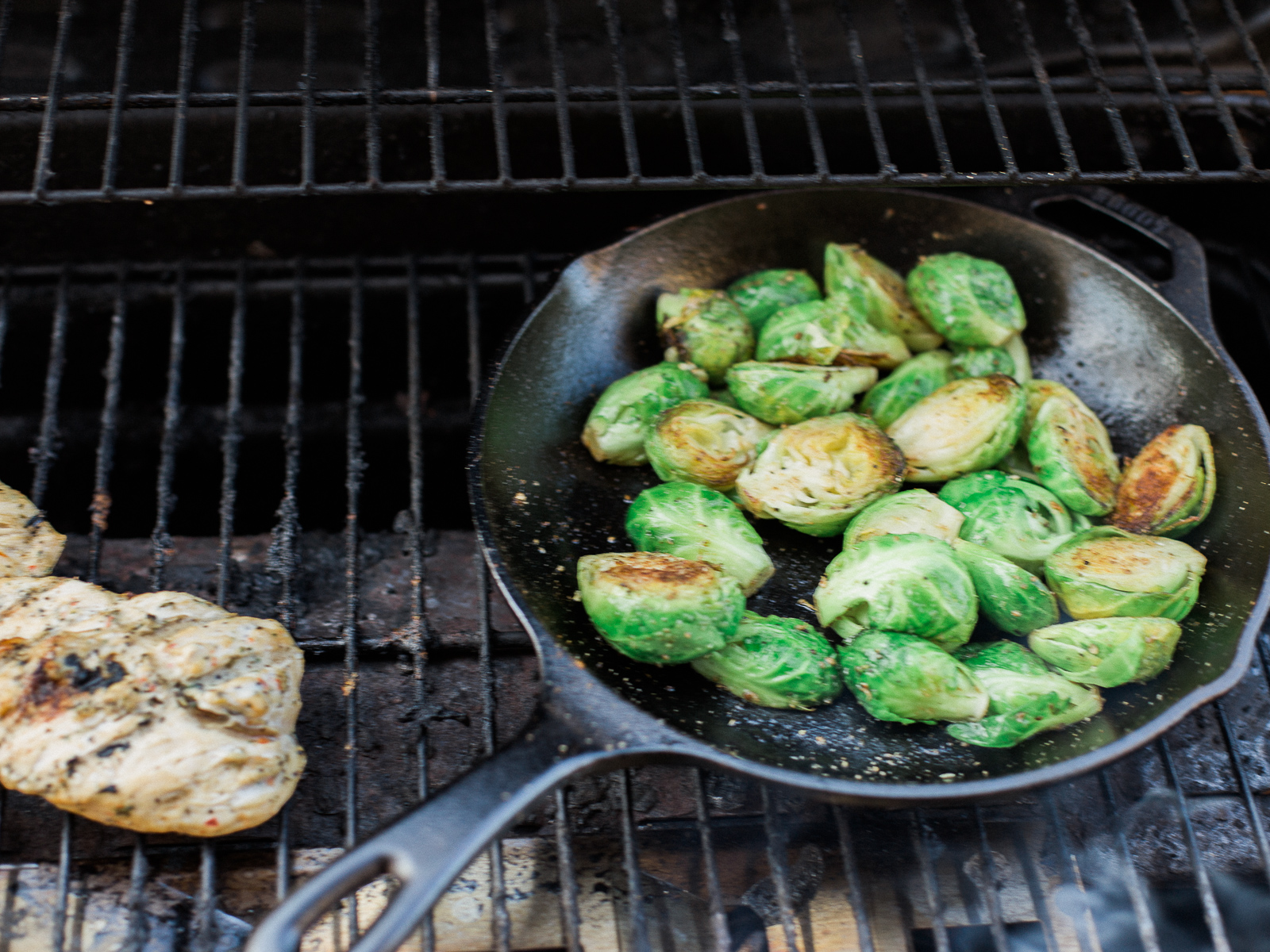 how to cook brussel sprouts on the grill