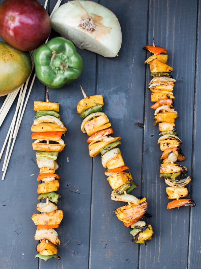 Spicy Grilled Mango Skewers - Dad With A Pan