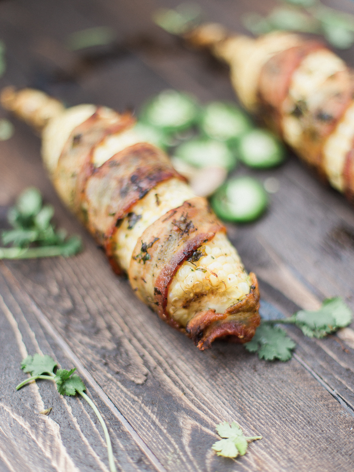 Jalapeno Bacon Wrapped Corn  Dad With A Pan