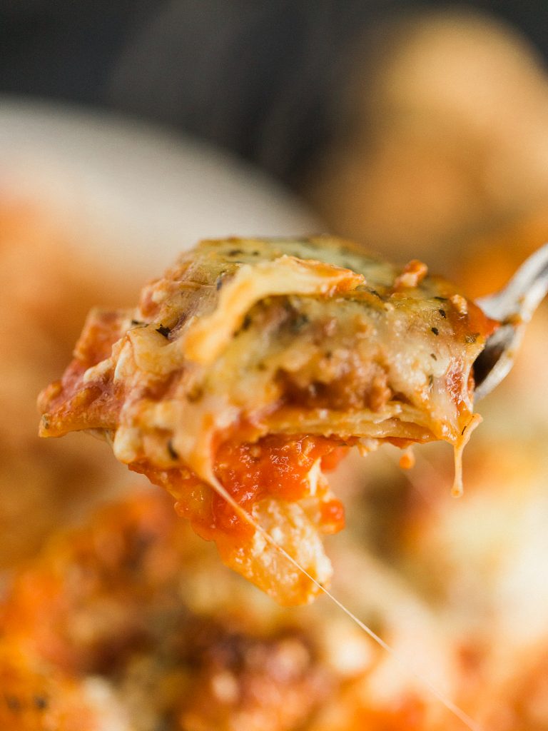 Quick and Easy Meatball Lasagna - Dad With A Pan
