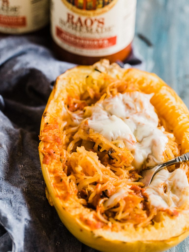 Spaghetti Squash With Marinara Sauce Dad With A Pan 9732