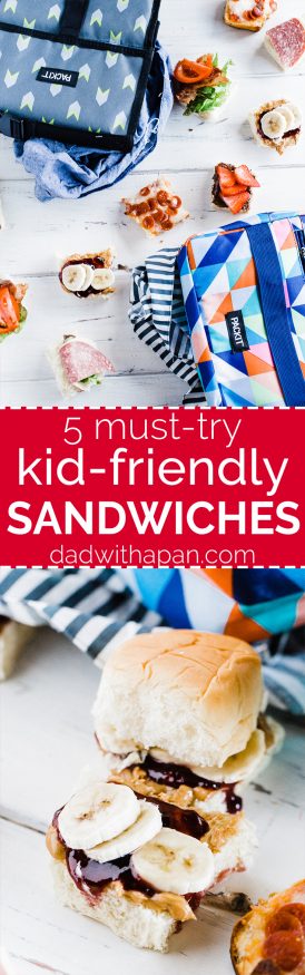 5 Kid Friendly Sandwich Sliders that are super easy, fun and delicious. Warning: you may eat these sandwich sliders before your children do!