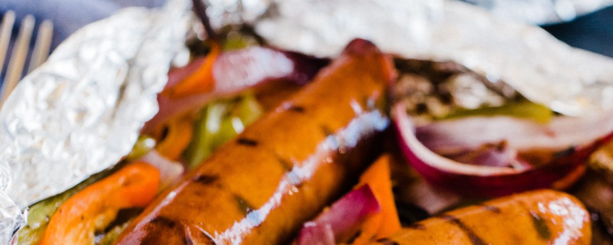 Grilled Sausage And Peppers Foil Packs Dad With A Pan