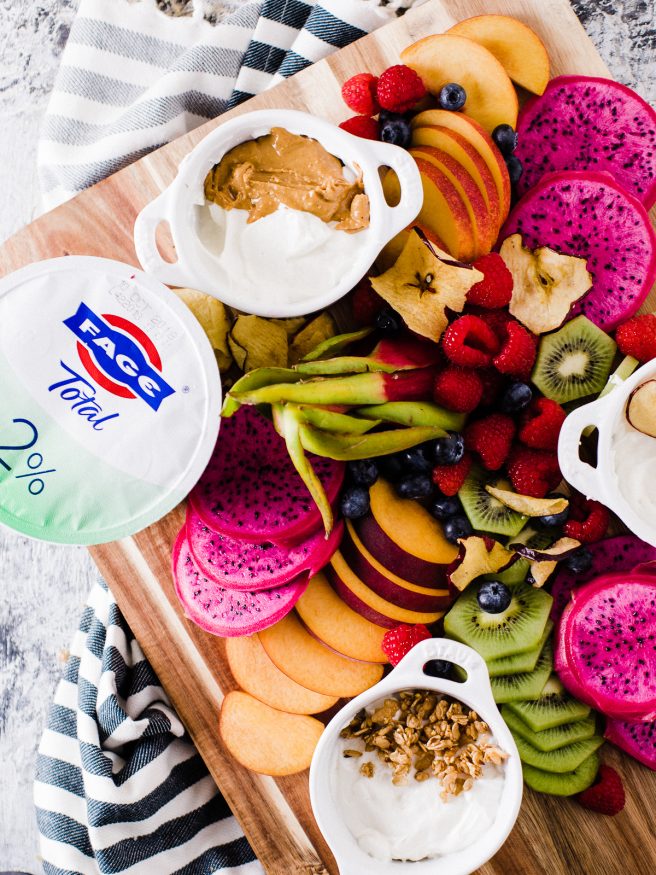 A Yogurt Bar with your children's favorite fruits and toppings is the perfect way to have a special after school snack waiting for them, that doesn't take too much effort to throw together! 