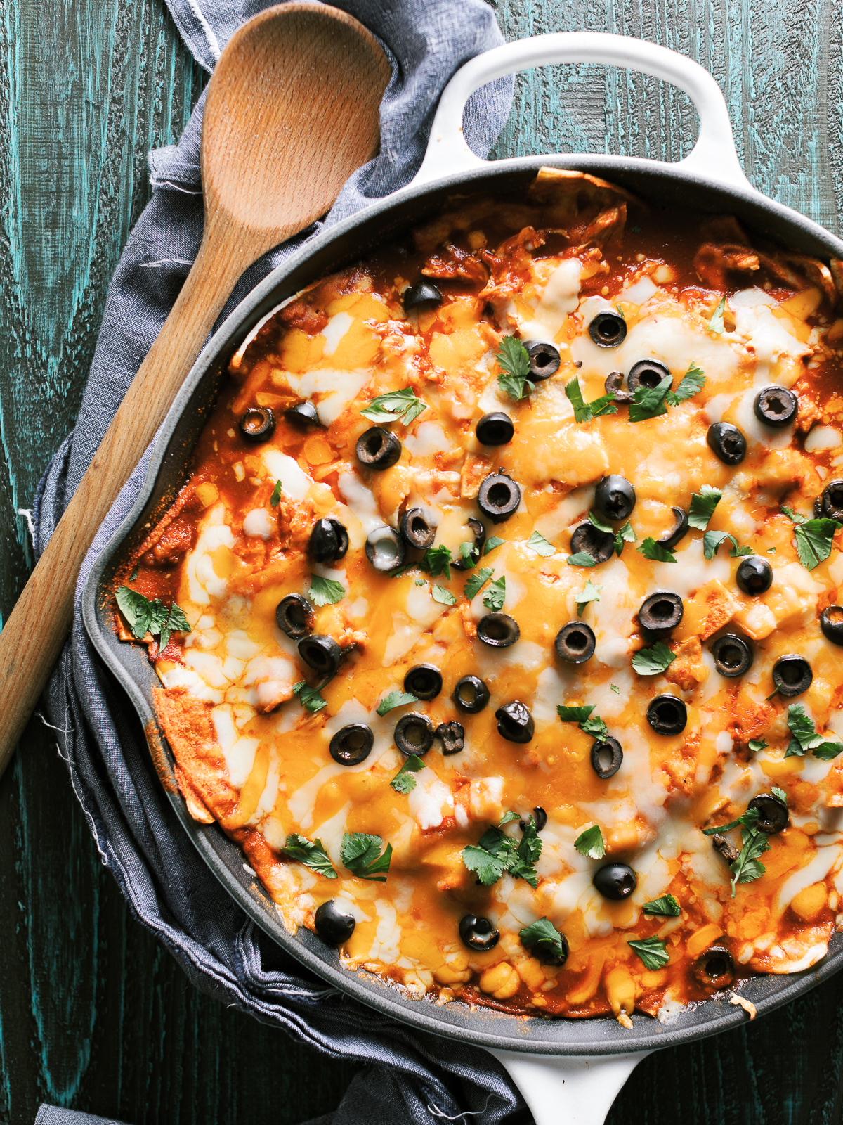 Chicken Enchilada Casserole Skillet Dad With A Pan