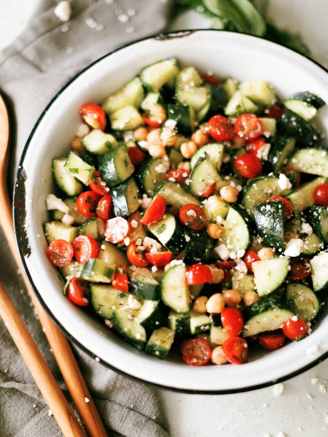 This cucumber salad makes an amazing side dish that you'll want to have on deck for your next grill out. 