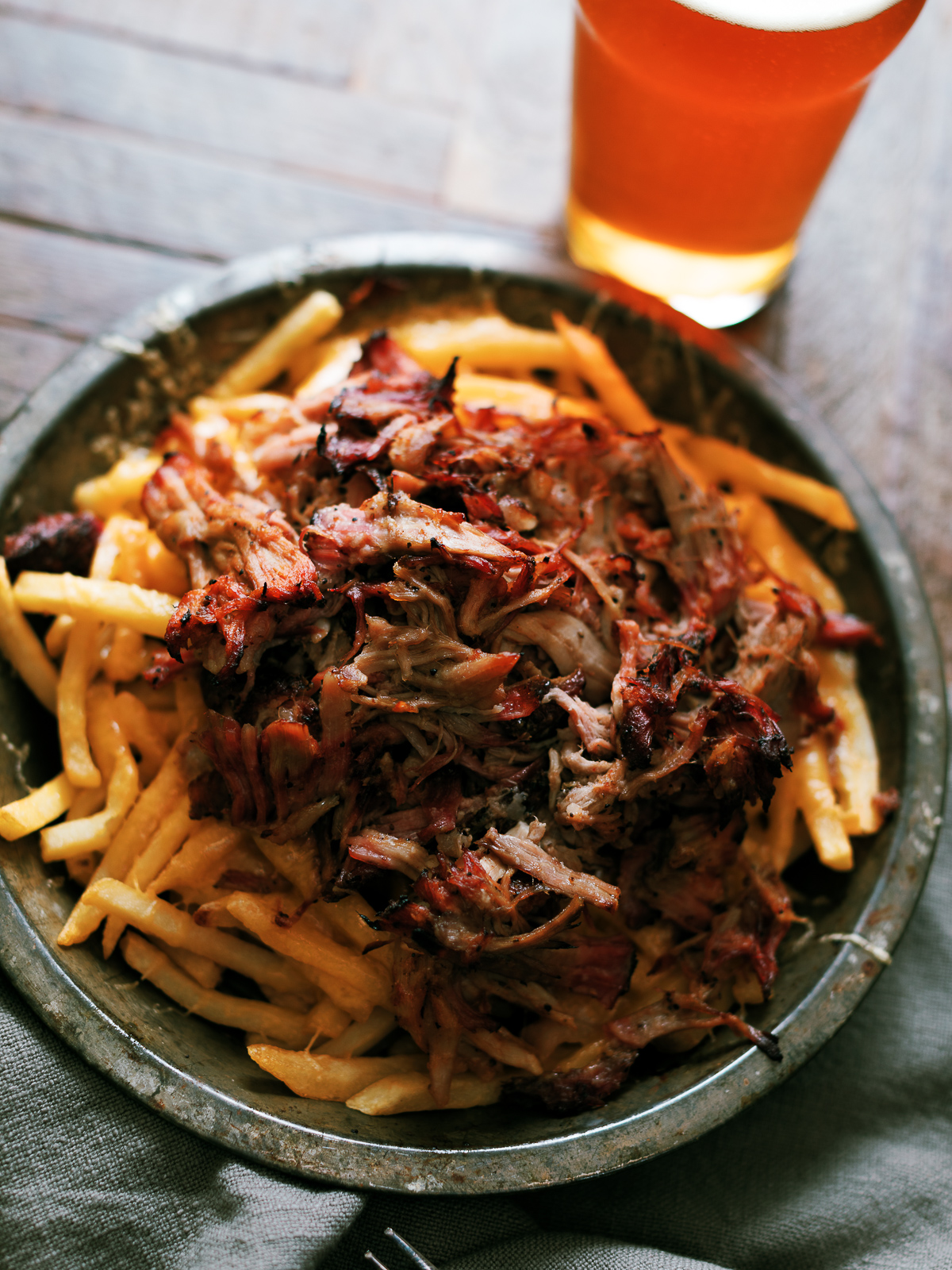 Smoked Pulled Pork Cheese Fries - Dad With A Pan