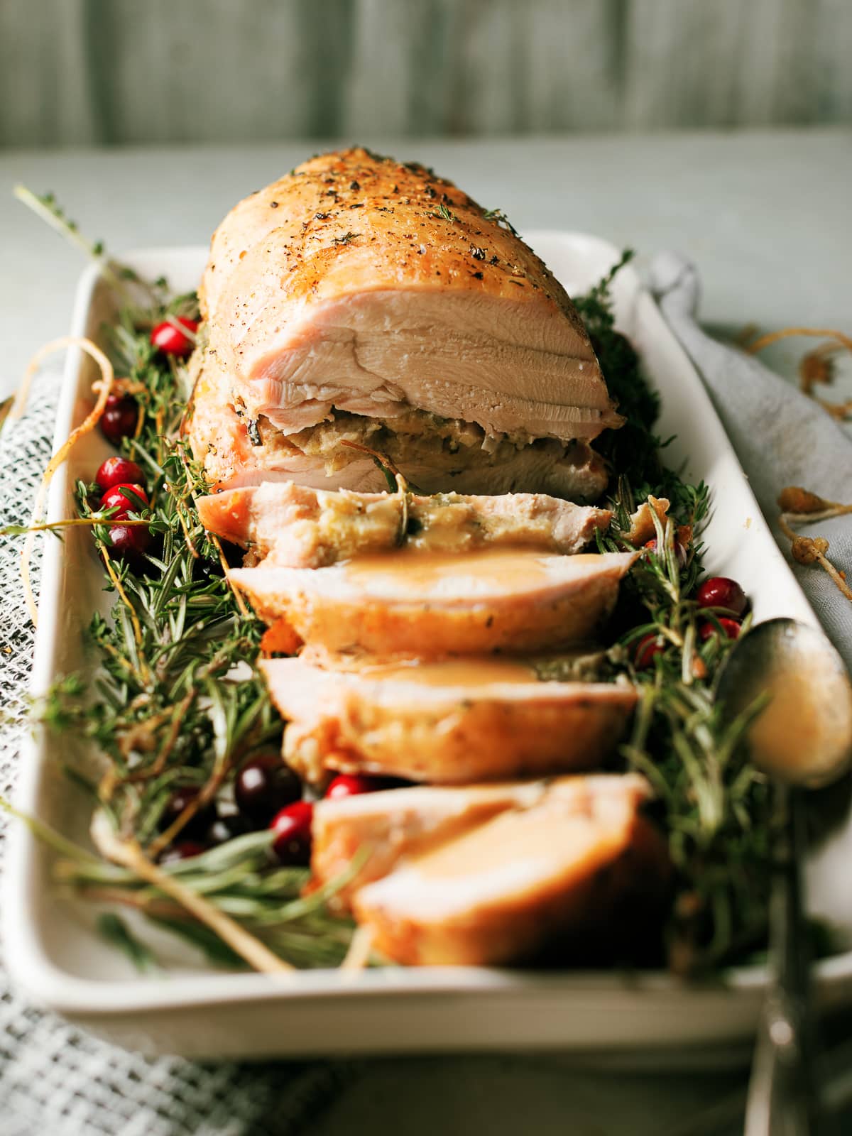 Herb Roasted Turkey Breast - Dad With A Pan