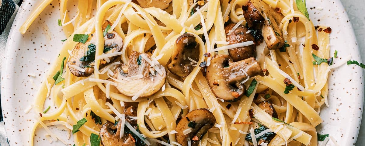 Cacio e Pepe with Sautéed Mushrooms - Dad With A Pan