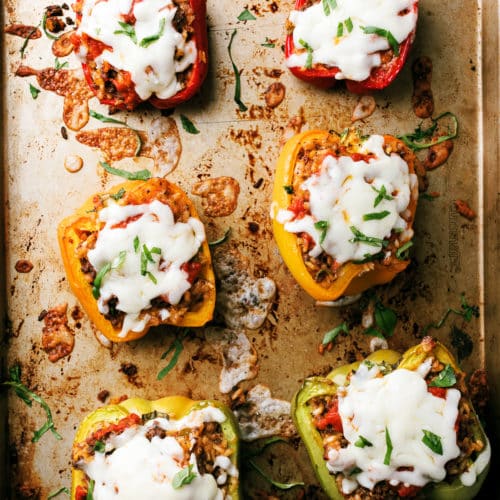 Italian Style Stuffed Peppers - Dad With A Pan